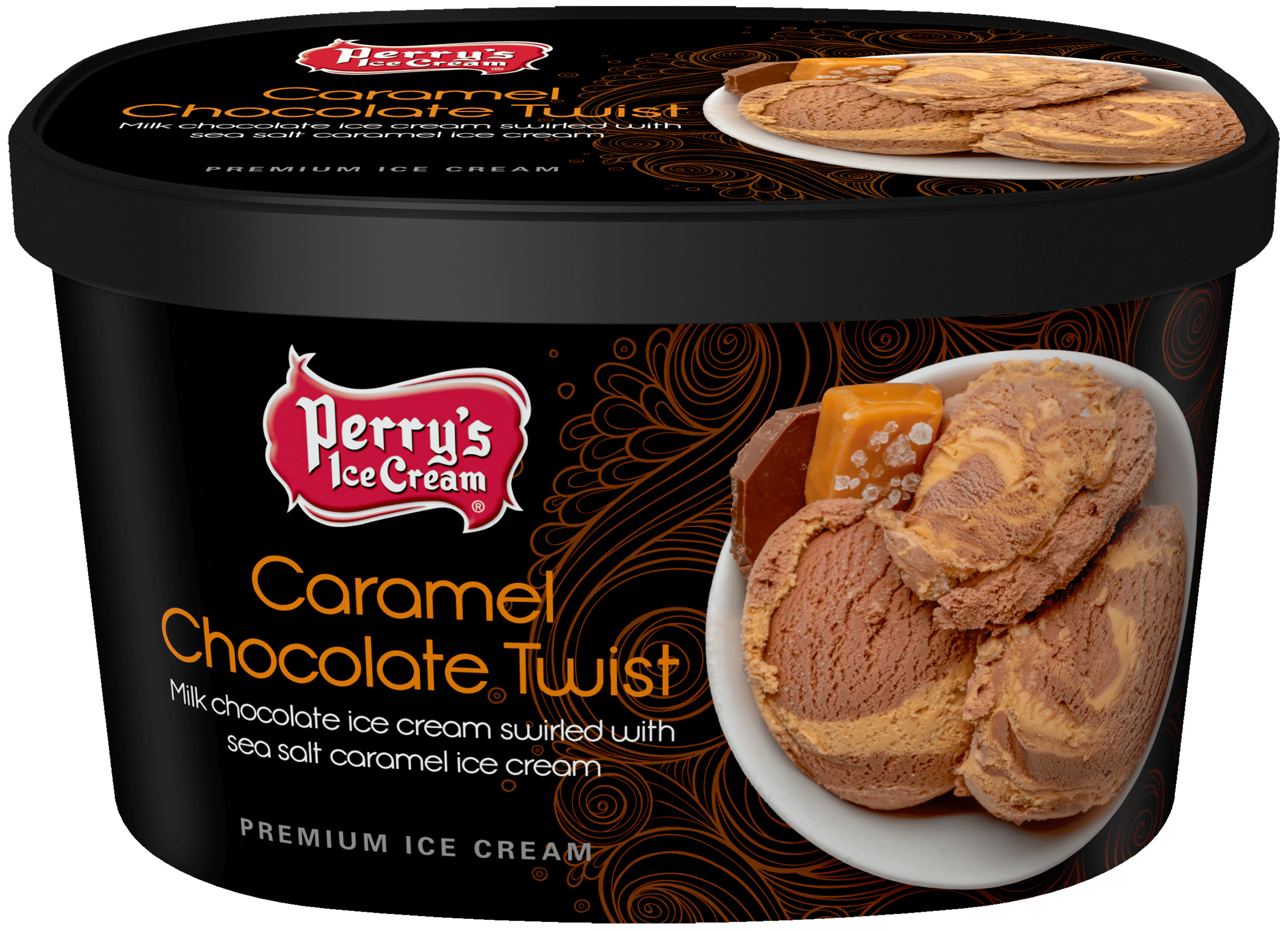 Caramel Chocolate Twist ice cream