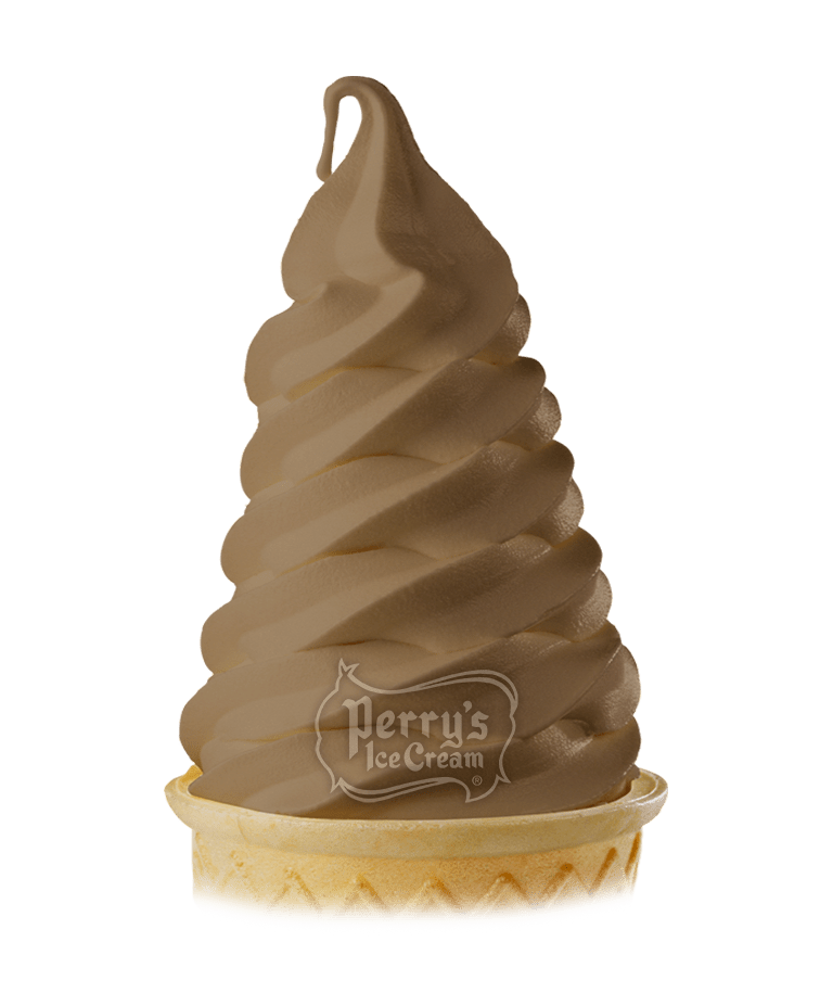 chocolate custard ice cream cone